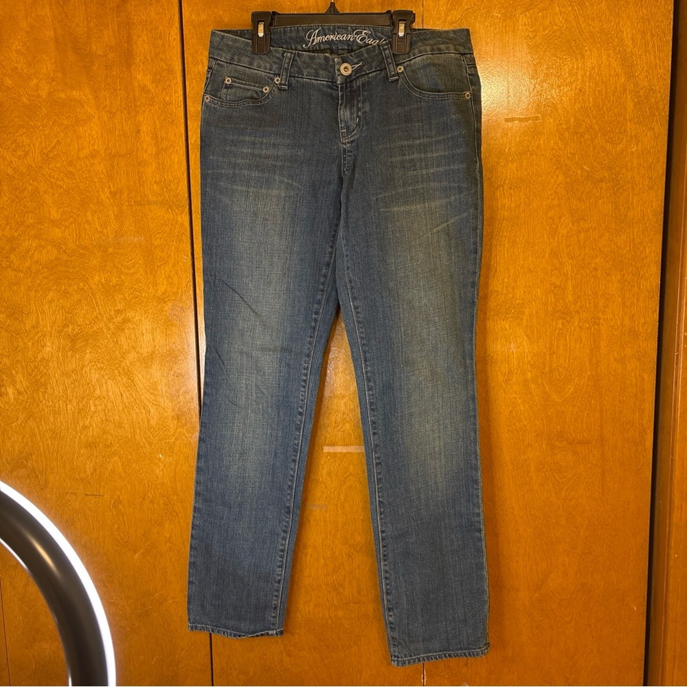 American Eagle Outfitters Blue Straight Leg Jeans‎